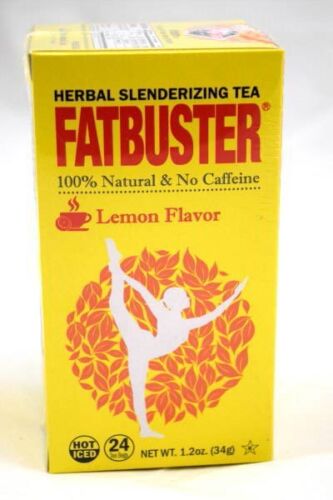 2 Boxes Fatbuster Herbal Slenderizing Tea Lemon Flavor Diet Tea 24 Tea Bags