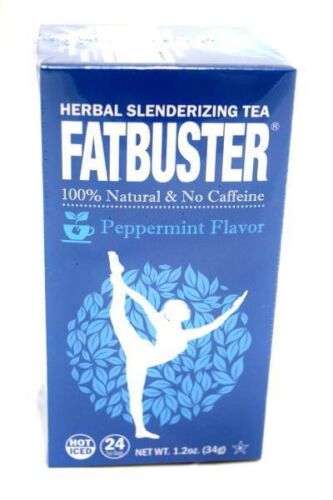 2 Boxes Fatbuster Herbal Slenderizing Tea Peppermint Diet Tea 24 Tea Bags